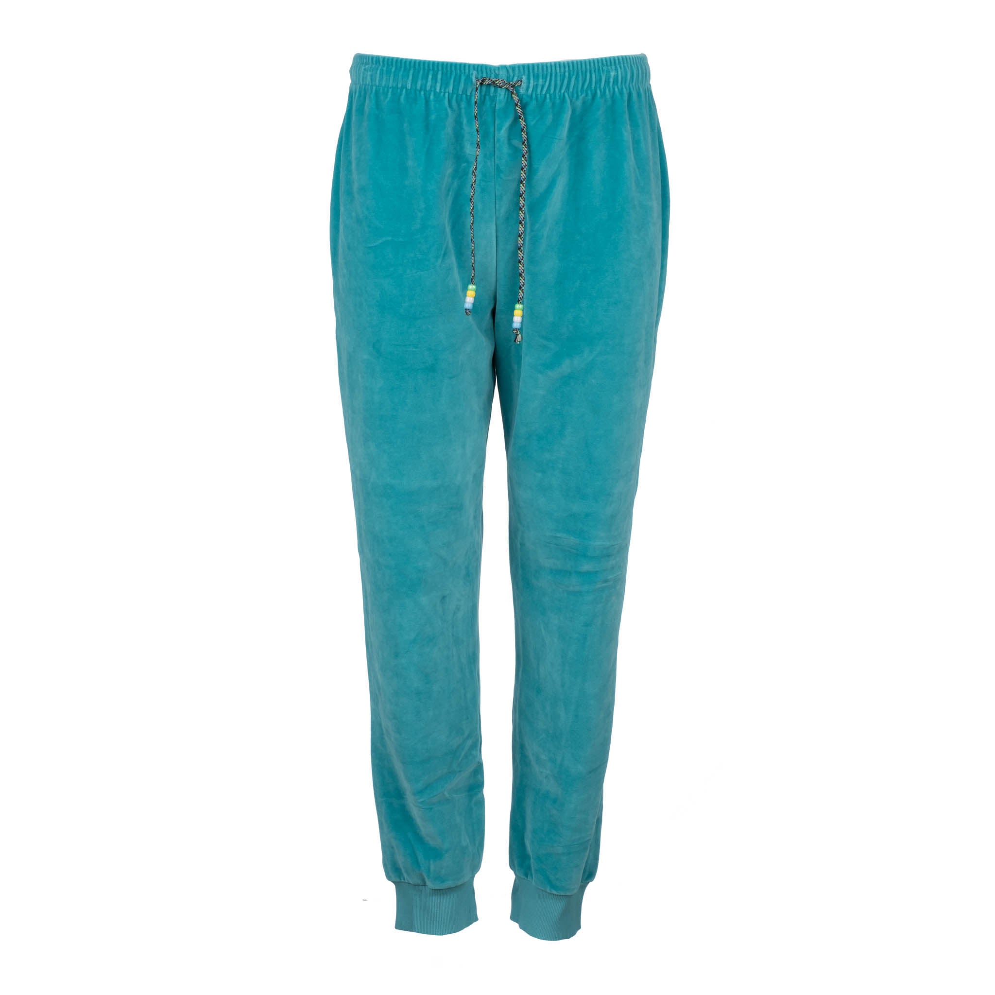 Neon Turquoise Velour Jogger - Dannijo