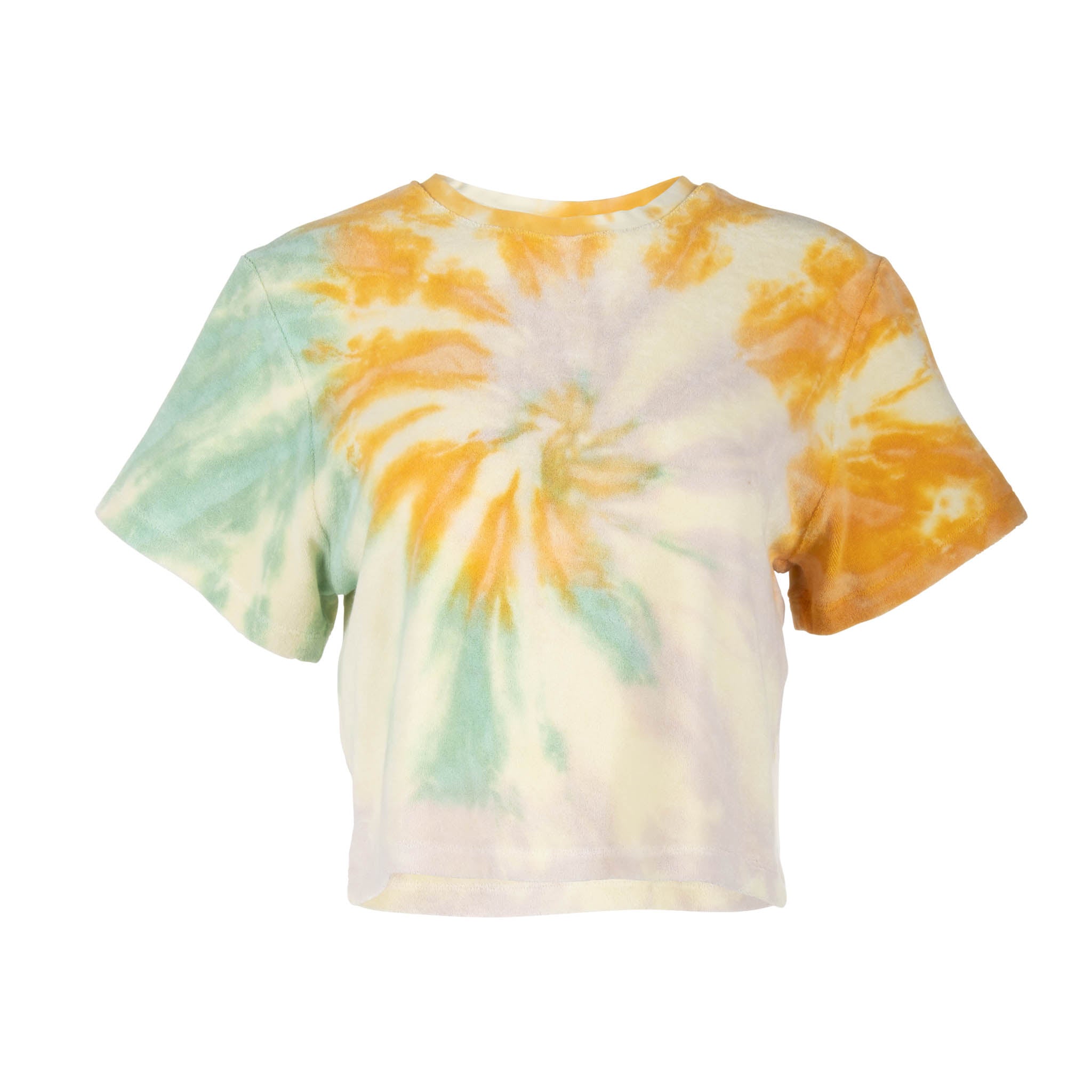 Mango Multi Tie Dye Cropped Terry Tee - Dannijo