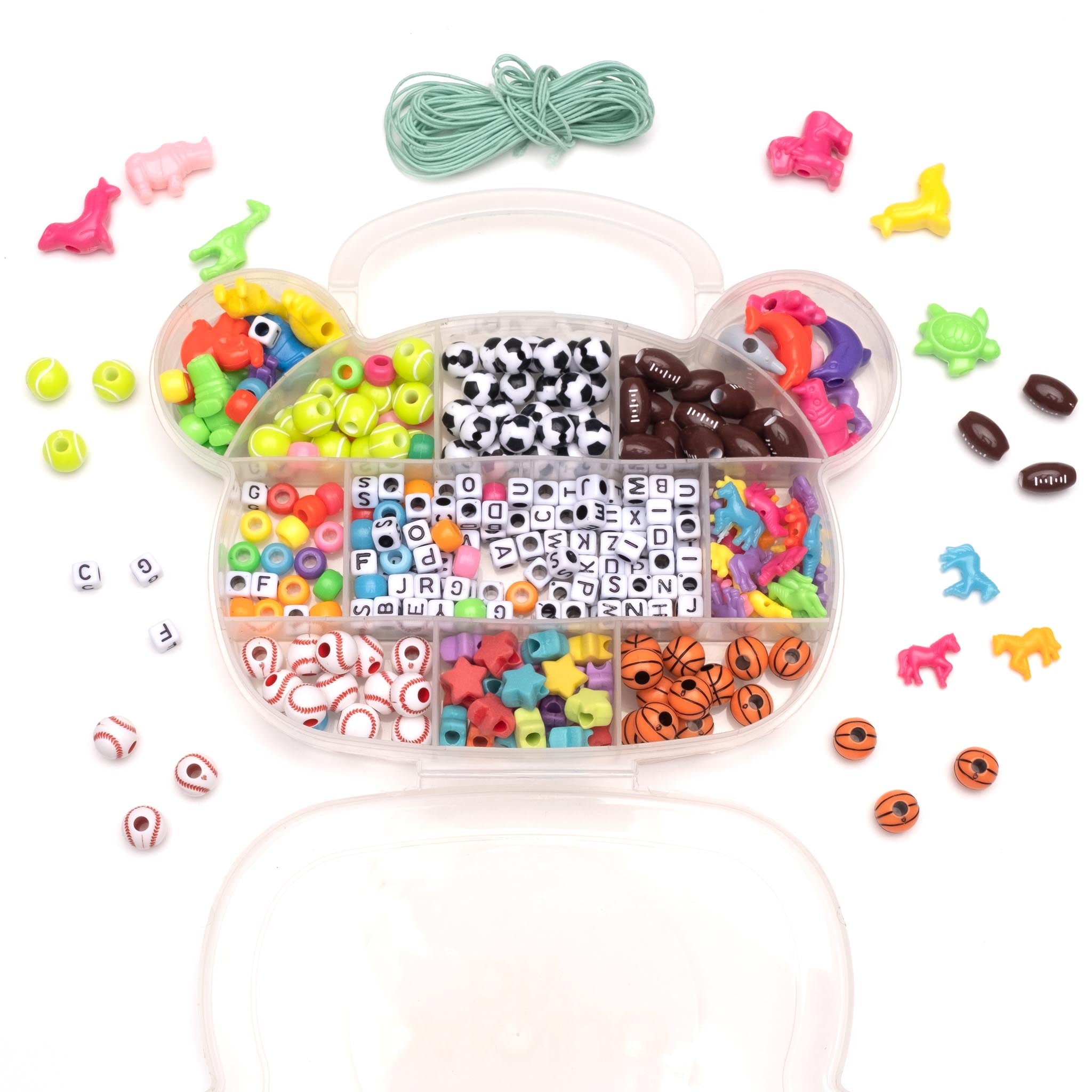 Colorful Clay Beads Set for Creative Kids' Bracelet Making Stock