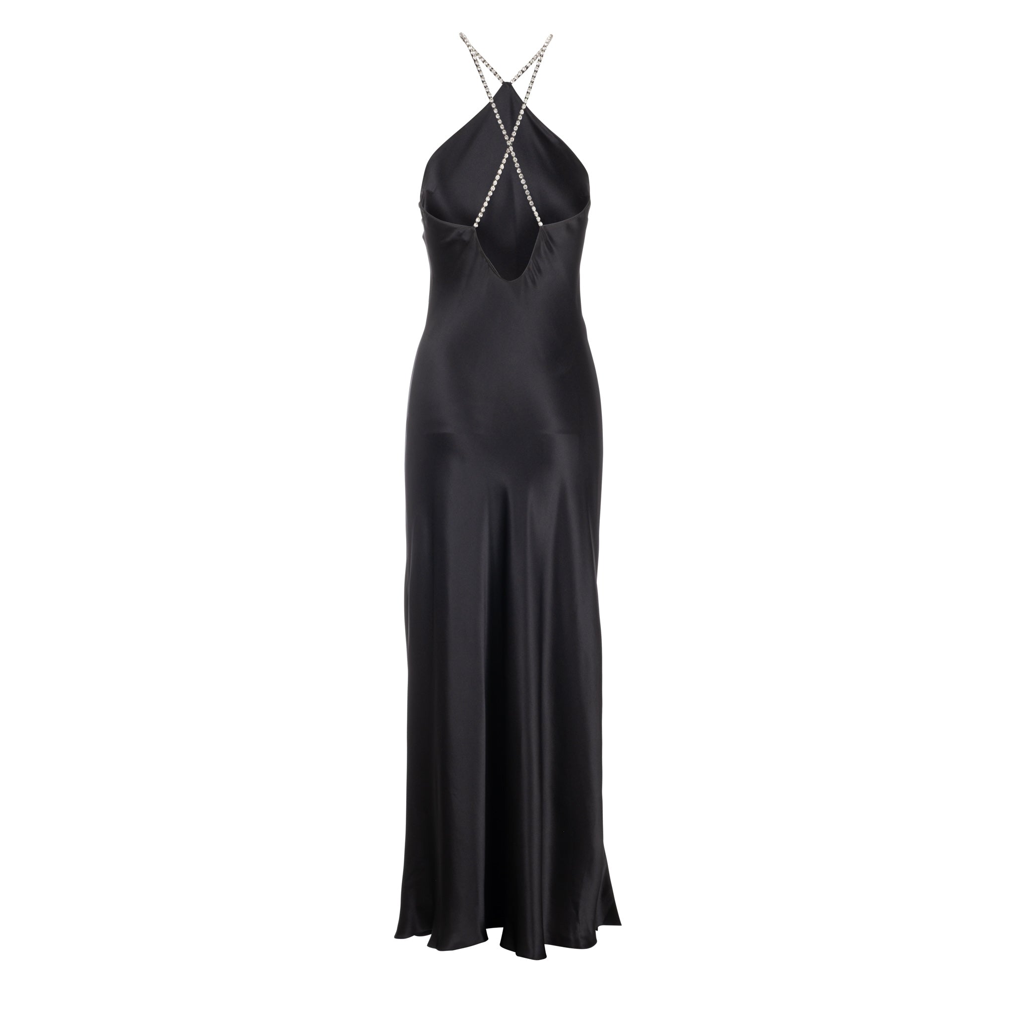 Black Embellished Halter Maxi | Dannijo Black Embellished Halter Maxi | Dannijo