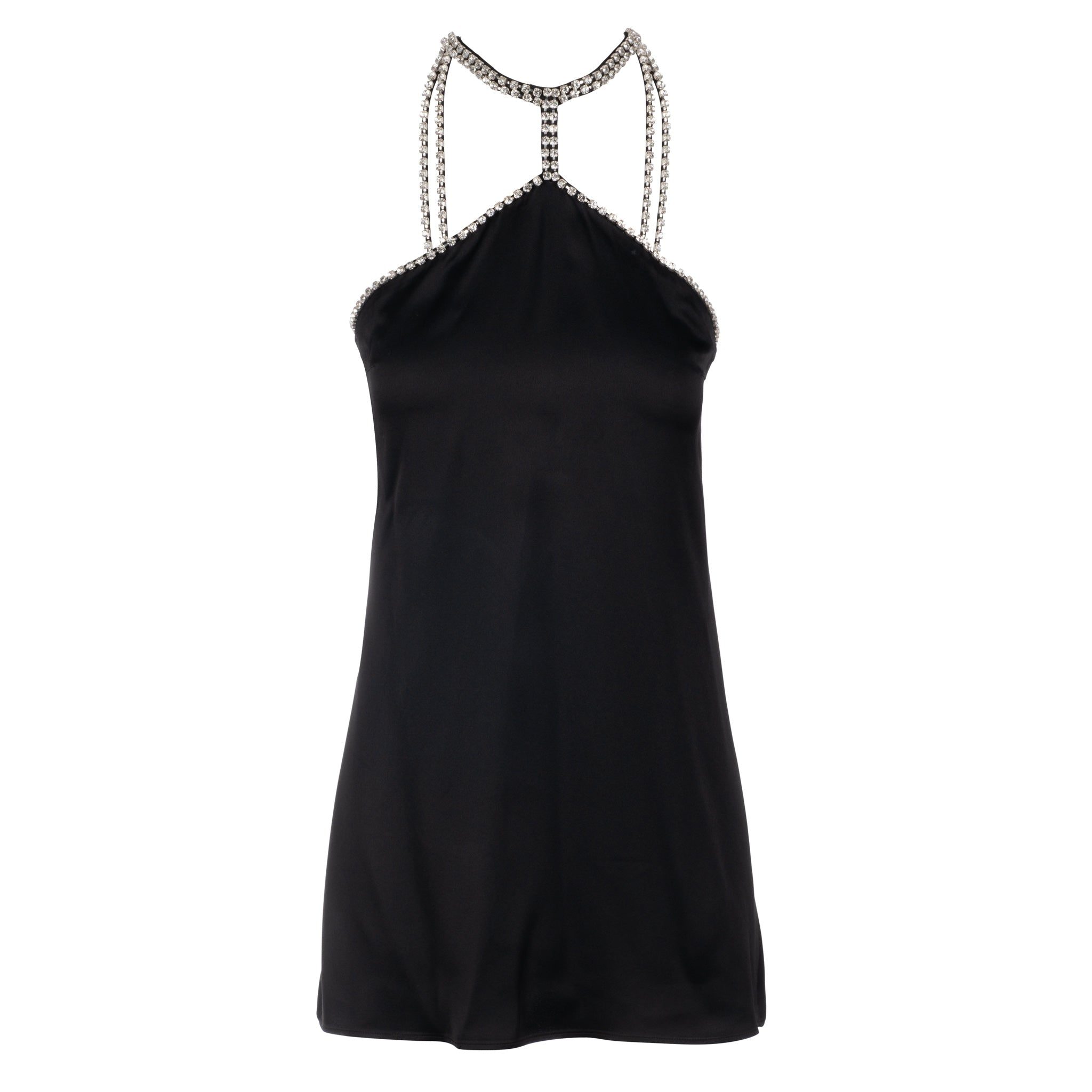 Embellished Black A-Line Mini Dress | Dannijo Embellished Black A-Line Mini Dress | Dannijo