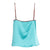 Neon Turquoise Lace-Trim Camisole