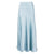 Blue Mist Midi Skirt with High Slit