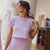 Lilac Pleated Crop Top - Dannijo