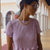 Lilac Pleated Crop Top - Dannijo