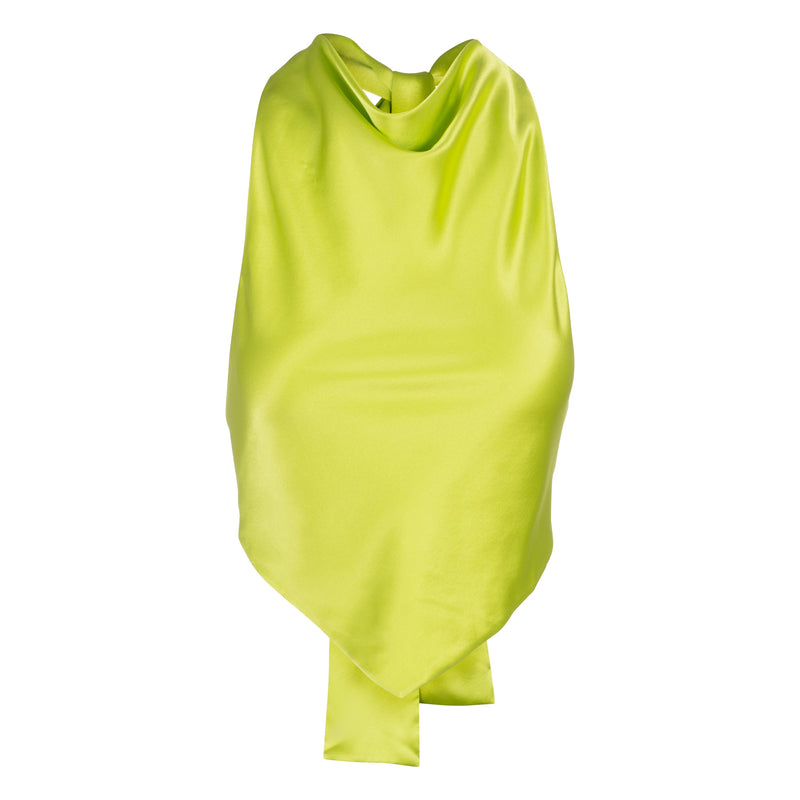 Lime Scarf Top