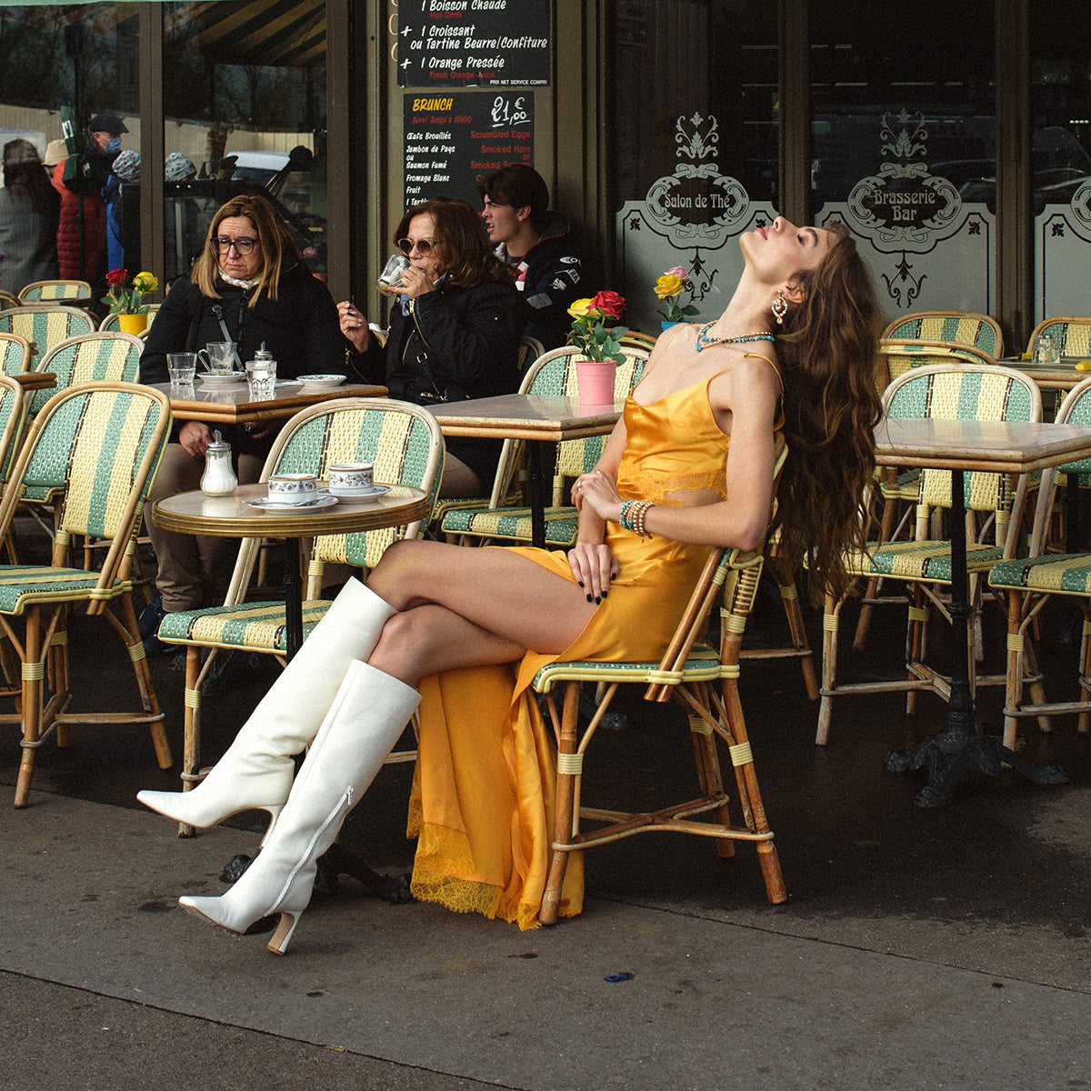 Mango Lace Cut-out Long Silk Slip Dress - Dannijo